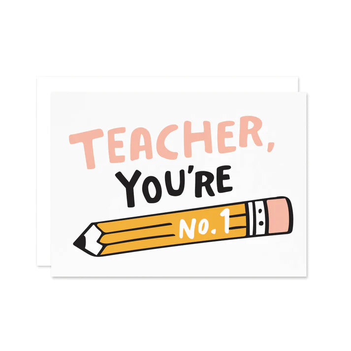 No. 1 Teacher Card