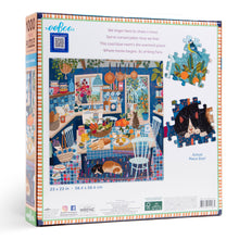 Load image into Gallery viewer, eeBoo - Blue Kitchen 1000 Piece Square Adult Jigsaw Puzzle
