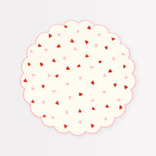 Load image into Gallery viewer, Heart Pattern Side Plates (x 8)
