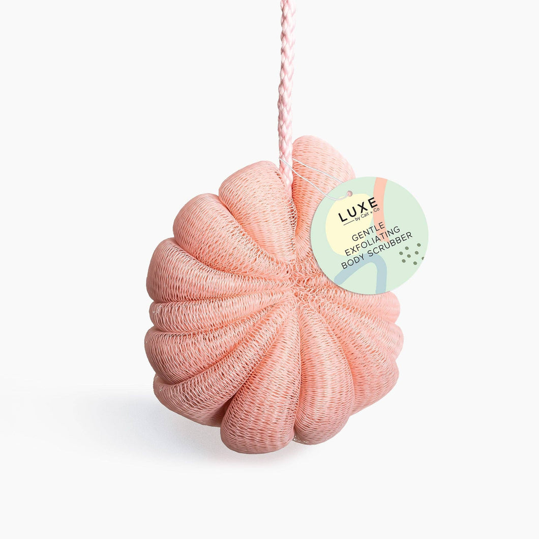 Cait + Co - Luxe-Gentle Exfoliating Body Scrubber - Pink
