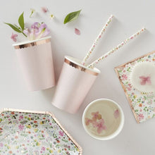 Load image into Gallery viewer, rose gold spotty paper cups
