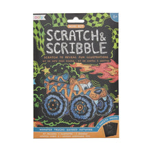 Load image into Gallery viewer, OOLY - Mini Scratch &amp; Scribble Art Kit: Monster Truck
