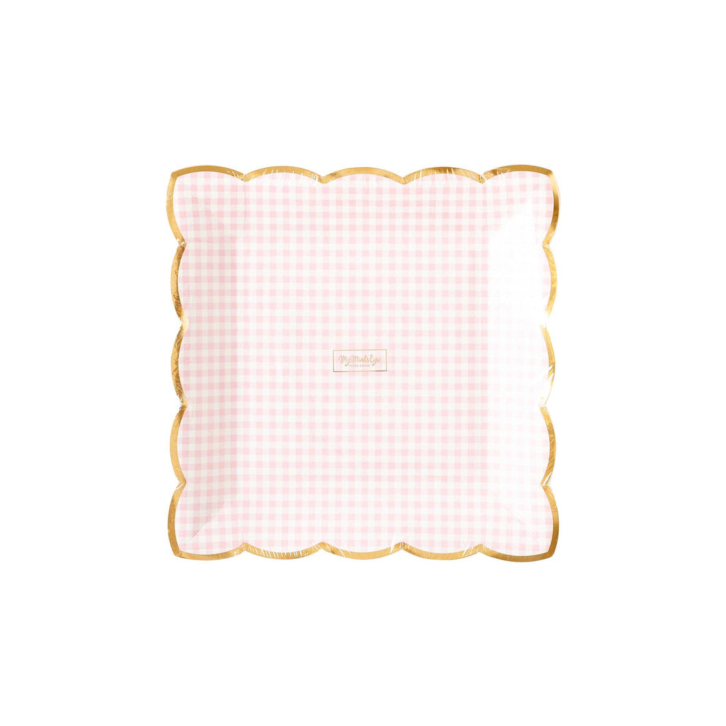 My Mind’s Eye - PGB941 - Pink Gingham Plate