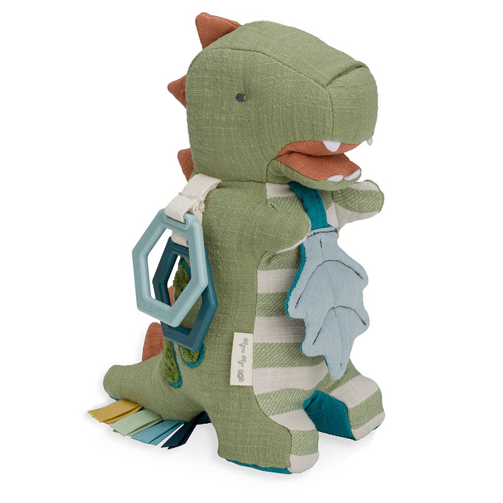 Itzy Ritzy - Link & Love™ Dino Activity Plush with Teether Toy