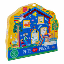 Load image into Gallery viewer, Floss and Rock - Pets 80pc &quot;Pet House&quot; Shaped Jigsaw with Shaped Box

