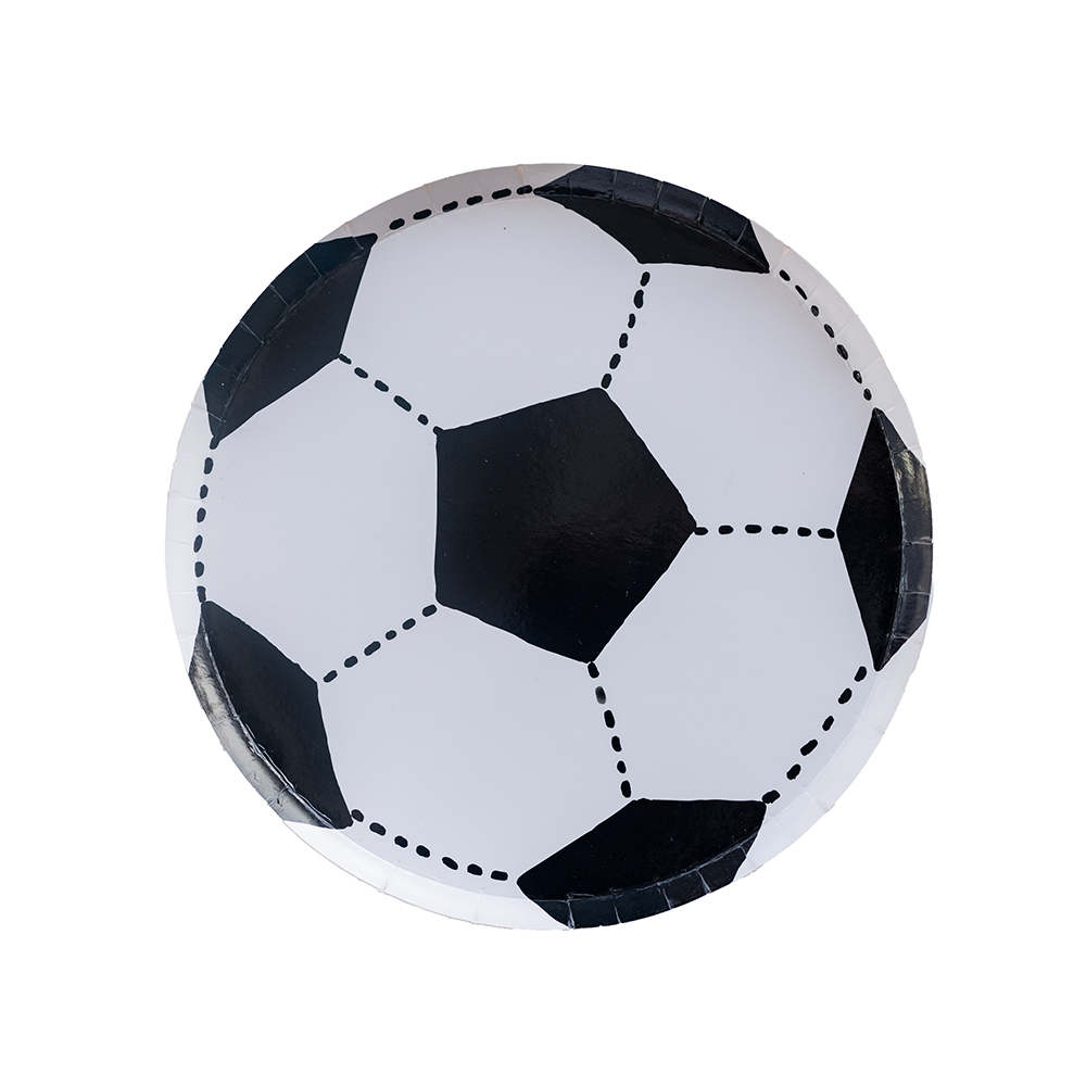 Jollity & Co. + Daydream Society - Good Sport Small Soccer Ball Plates - 8 Pk.