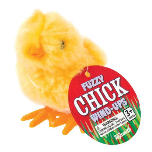 Yellow Fuzzy Chick Wind Up