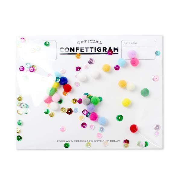 Inklings Paperie - Pom Poms Confettigram