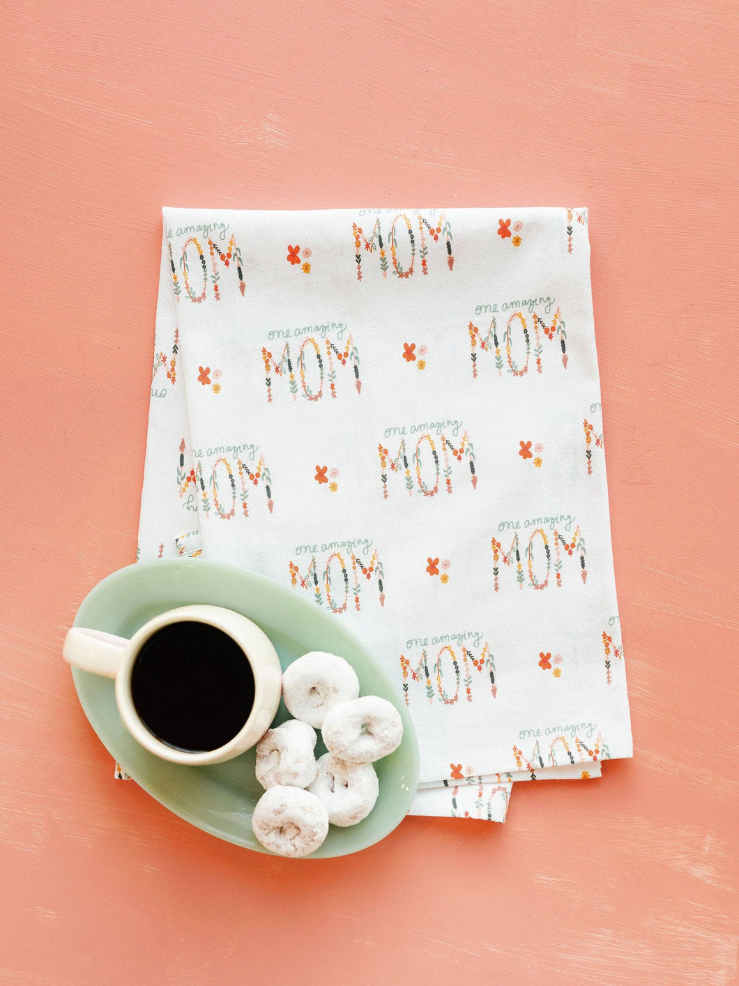 Doe A Deer - One Amazing Mom Full Pattern Flour Sack Towel - Mother's Day