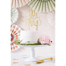 Load image into Gallery viewer, Fancy Cake Topper - Mr &amp; Mrs
