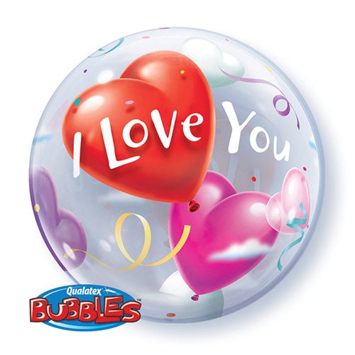 I Love You Large Bubble Balloon