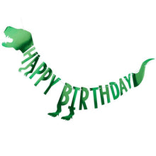 Load image into Gallery viewer, HAPPY BIRTHDAY PARTY DINOSAUR BUNTING
